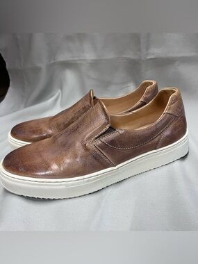 Bed Stu Harry Slip On Loafers Shoes Men's 9 Distressed Tan Leather